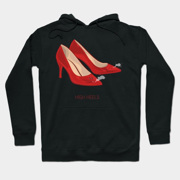 High Heels Hoodie by itsaulart